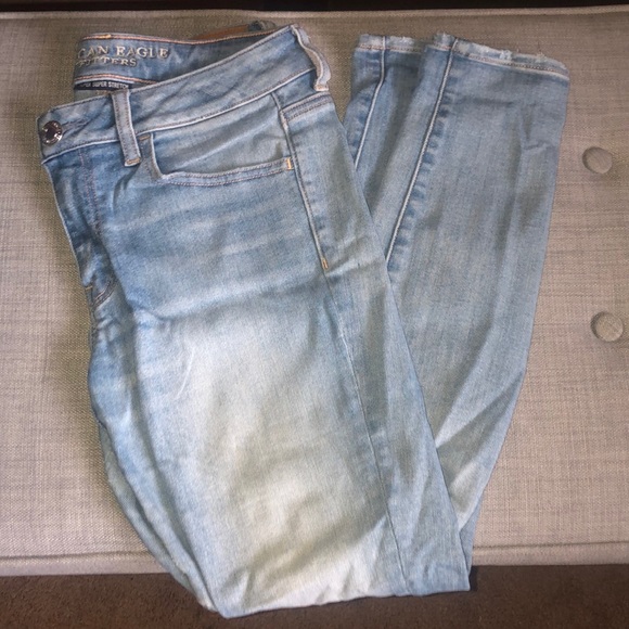 American Eagle Light Wash Jeggings Size 8S